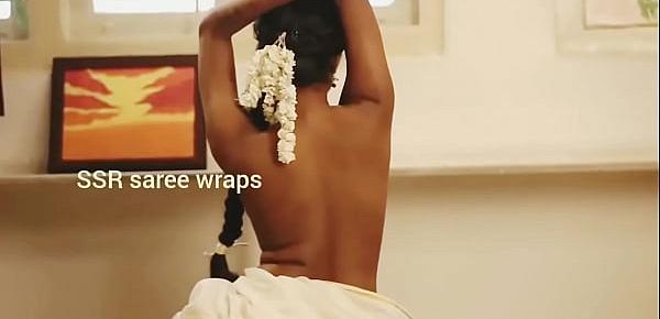  Indian girl topless in saree